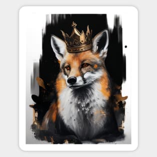 The Fox King Sticker